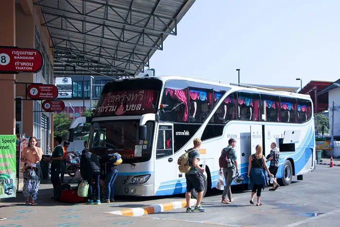 Autobus da Bangkok a Chiang Mai