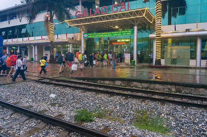 La stazione ferroviaria di Lao Cai.