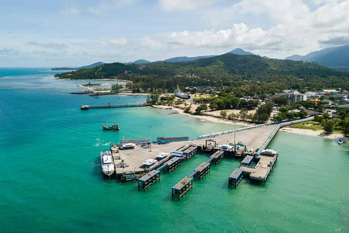 Il molo di Thong Sala Pier a Koh Phangan