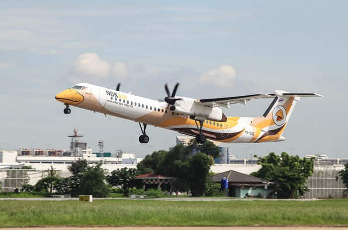 La Nok Air utilizza l’aereo a elica per la rotta tra Bangkok and Ranong